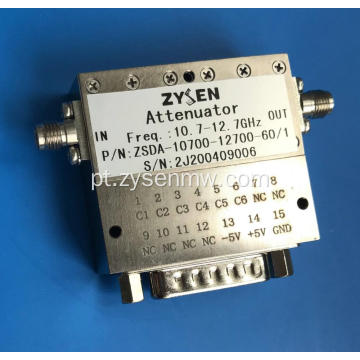 17,7 a 21,7 GHz atenuador digital